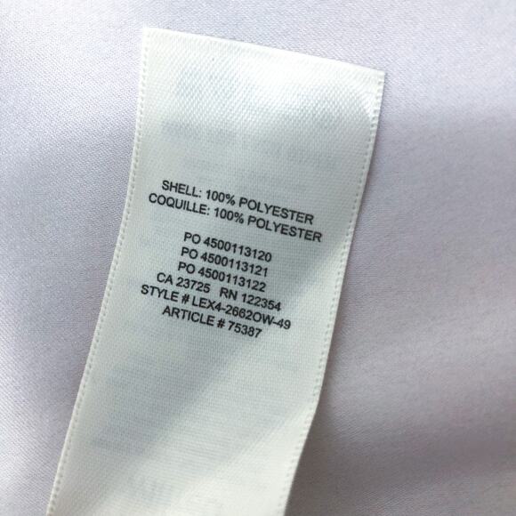 Aritzia Wilfred Peaufiner Tie Front Blouse Cropped Long Sleeve Pink Ombre - Picture 6 of 9